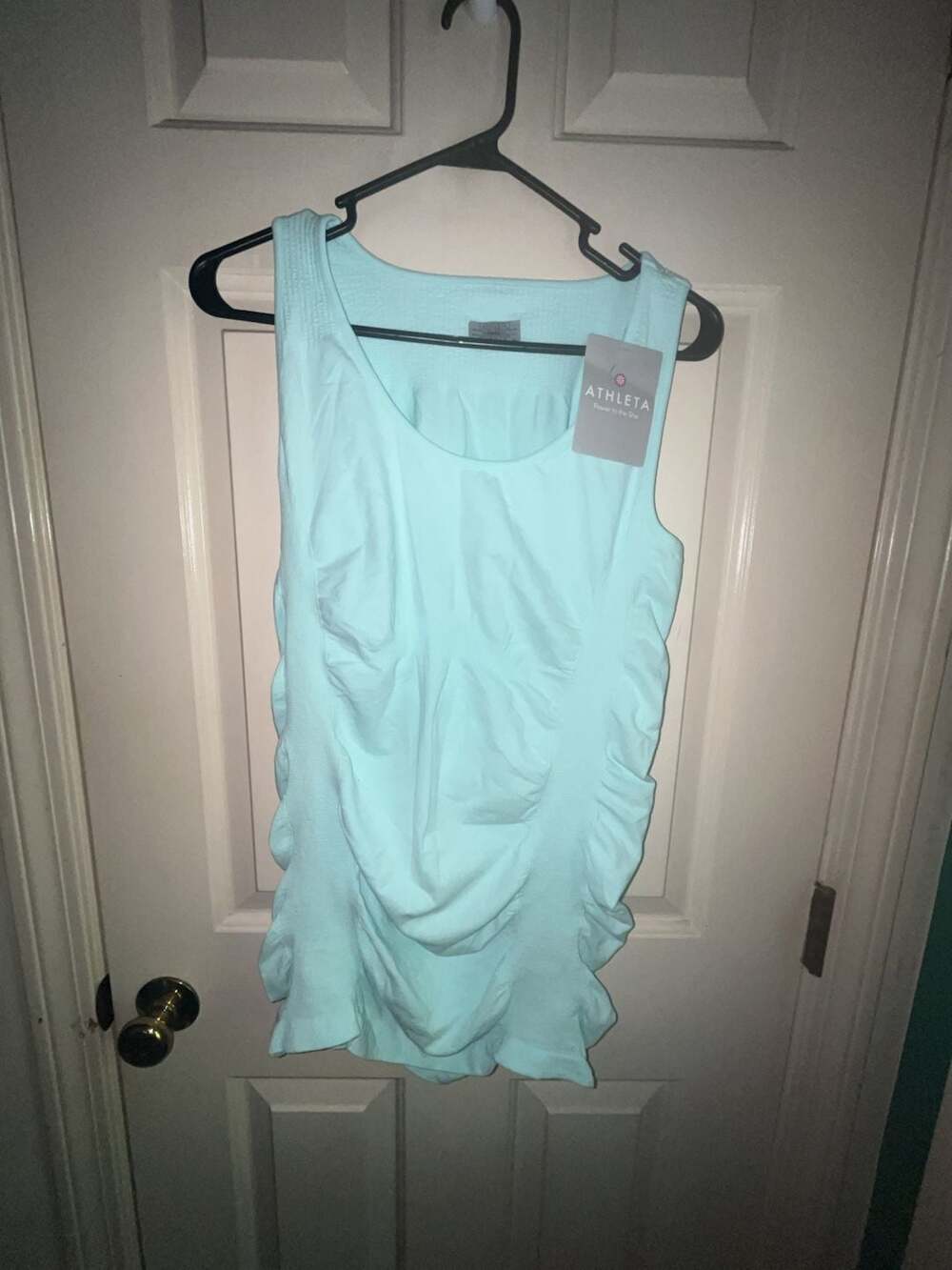 Athleta Breathe Tank Top Light Blue Size XL